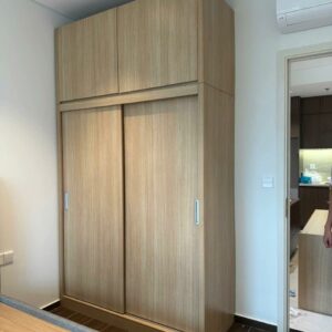 TỦ QUẦN ÁO CỬA LÙA GỖ SÁNG